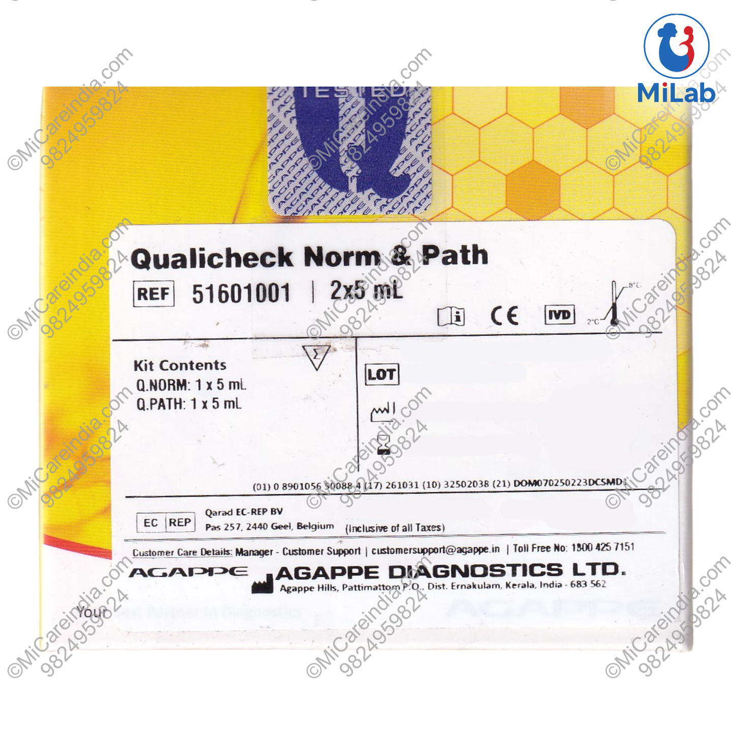 Agappe Qualicheck Norm & Path Kit (2x5ml)