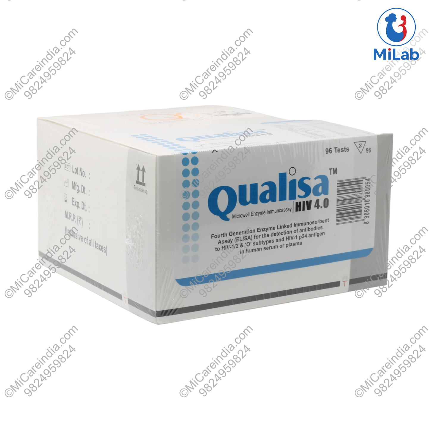 Tulip Qualisa HIV 4.0 ELISA Kit (96 Tests)