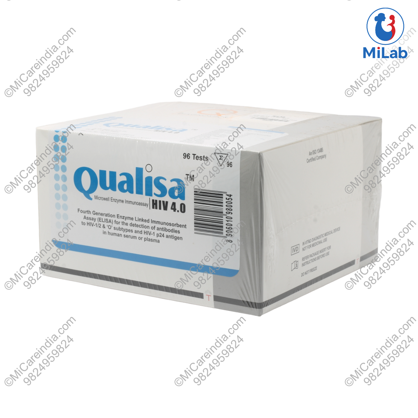 Tulip Qualisa HIV 4.0 ELISA Kit (96 Tests)
