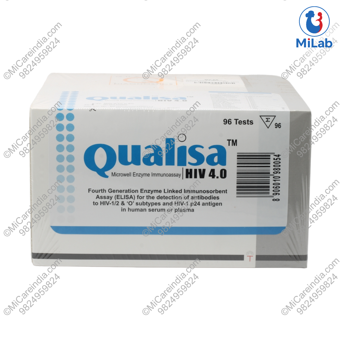 Tulip Qualisa HIV 4.0 ELISA Kit (96 Tests)