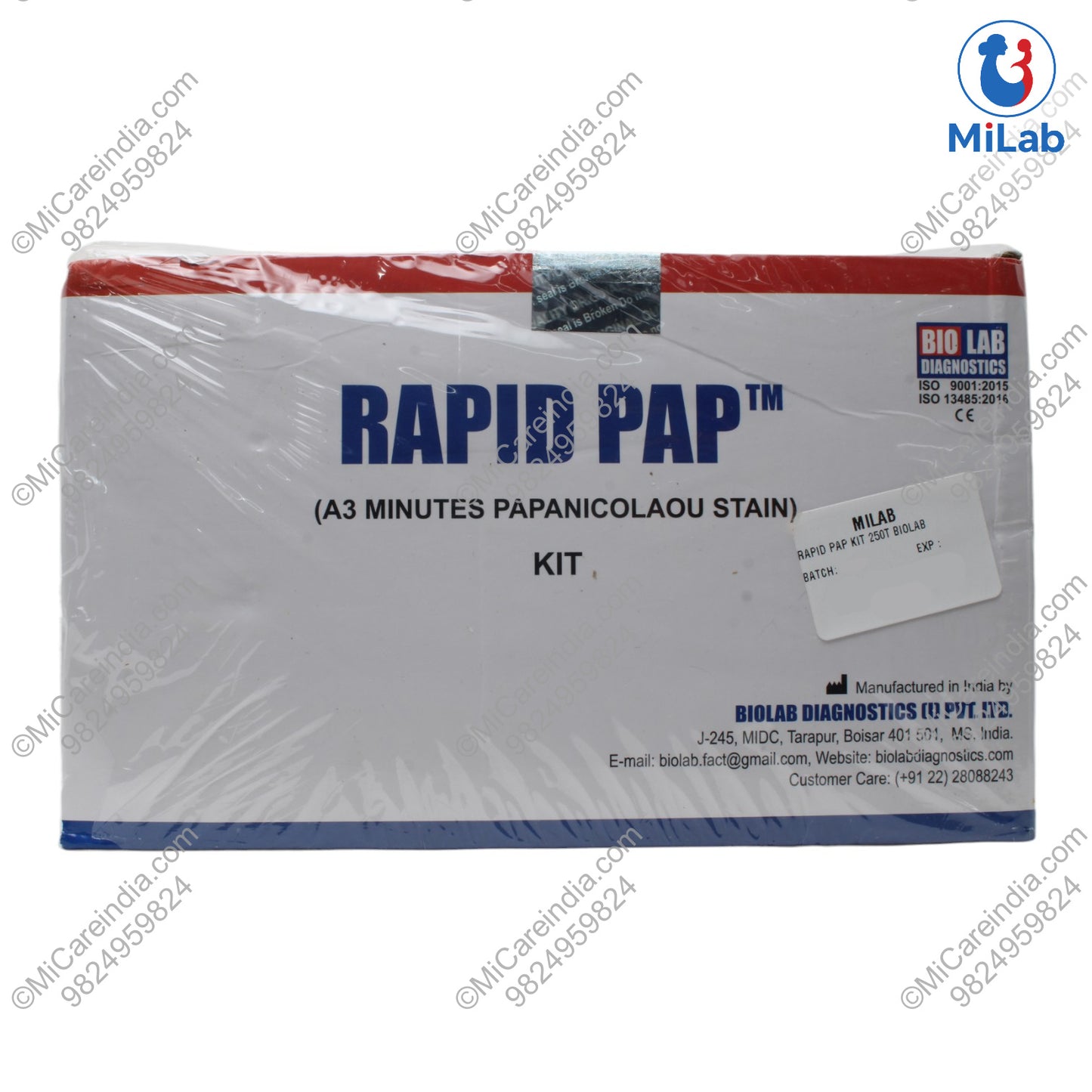 Biolab Rapid Pap Kit (250 Tests)