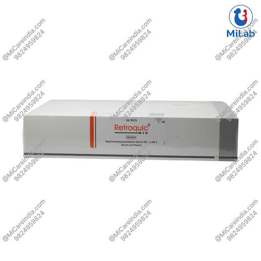 Tulip Retroquic HIV 1/2 Test Kit (100 Tests)