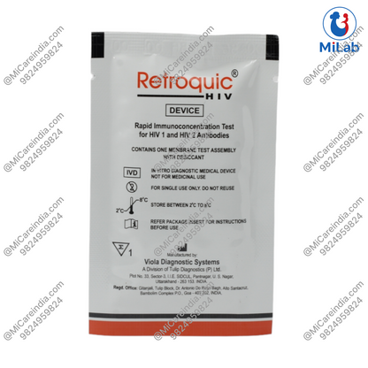 Tulip Retroquic HIV 1/2 Test Kit (100 Tests)