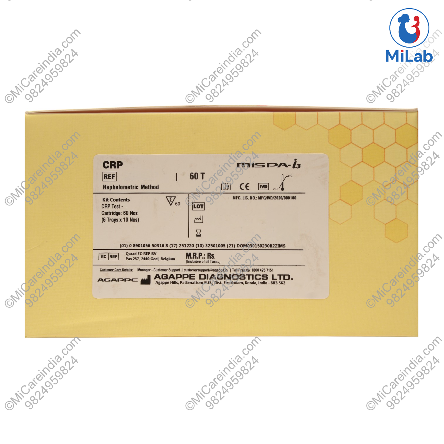 Agappe Mispa i3 CRP Kit (60 Tests)
