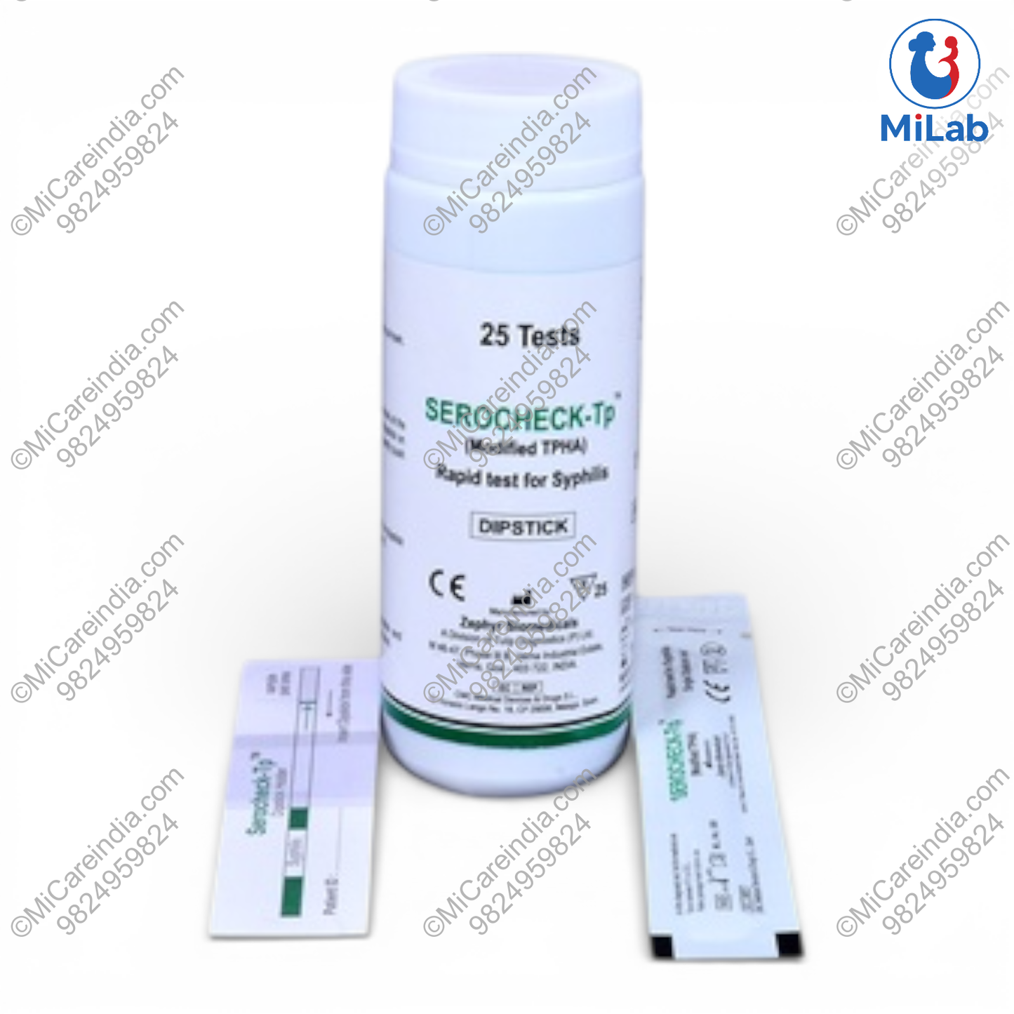 Tulip Serocheck Syphilis TPHA Strip Kit (25 Tests)