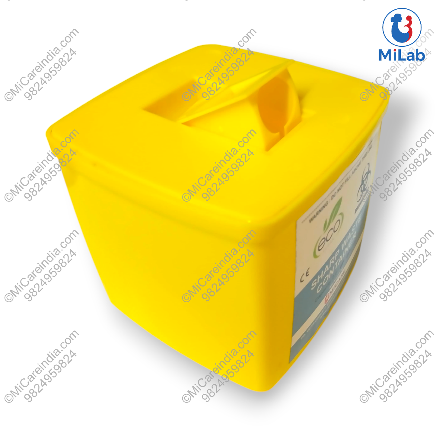 SHARP CONTAINER 0.8 LTR YELLOW (2 PC)