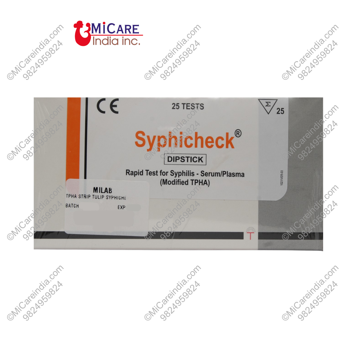TPHA CARD SEROCHECK 25 TEST KIT