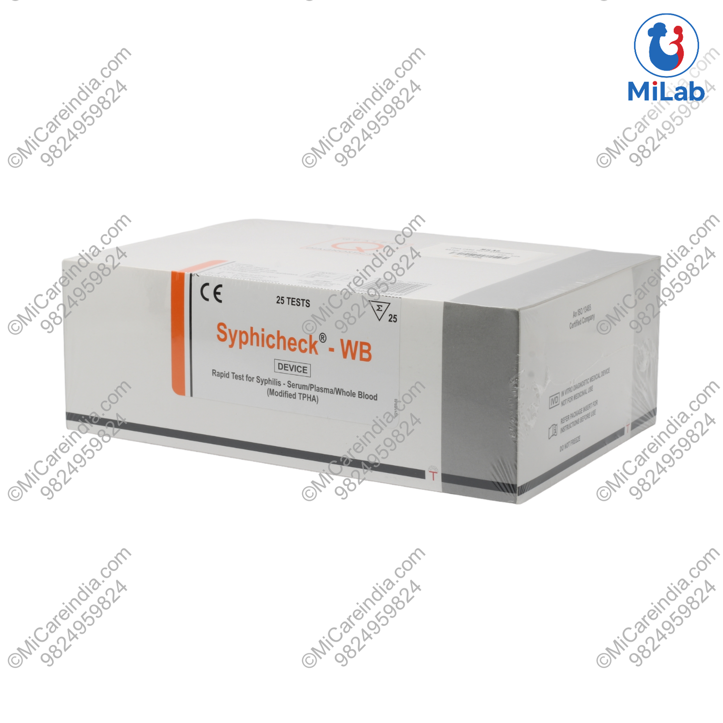 SYPHILIS (TPHA) CARD SYPHICHECK-WB 25 TEST KIT