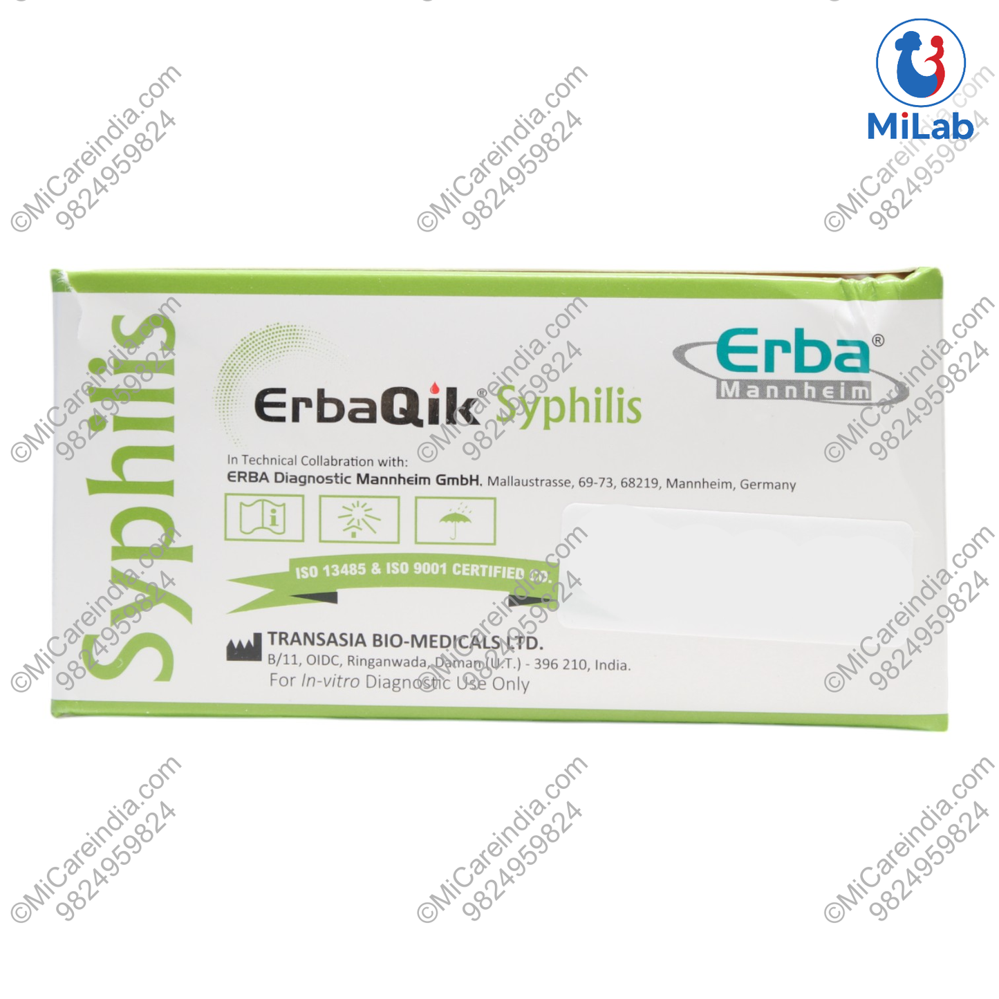 SYPHILIS (TPHA) CARD ERBAQIK 25 TEST KIT