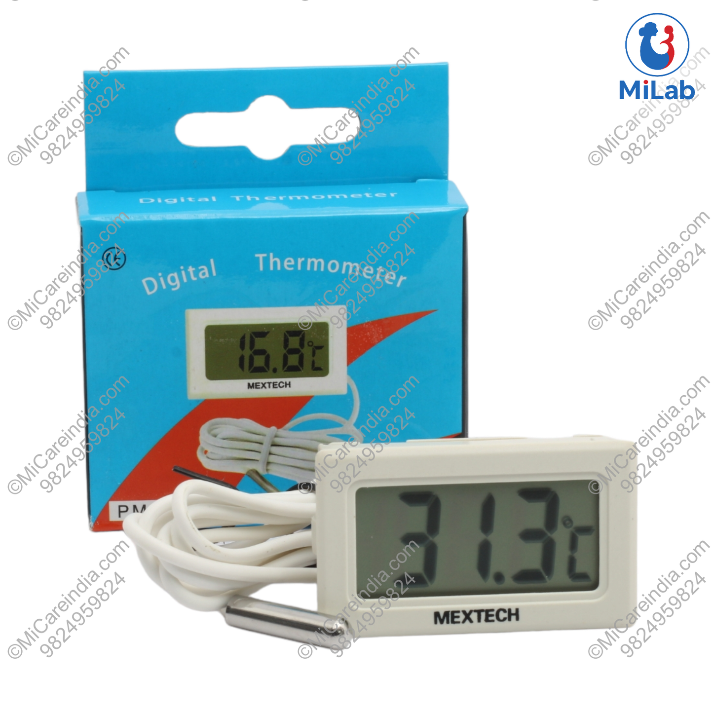 DIGITAL THERMOMETER PM-10 MEXTECH (RANGE: -50°C TO +110°C)