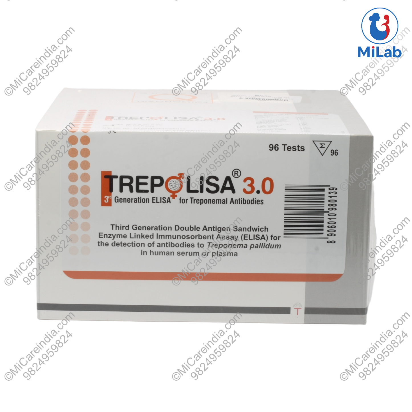Tulip Qualisa Syphilis Trepolisa 3.0 ELISA Kit (96 Tests)