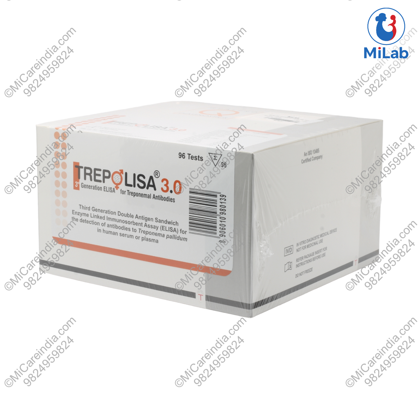 Tulip Qualisa Syphilis Trepolisa 3.0 ELISA Kit (96 Tests)