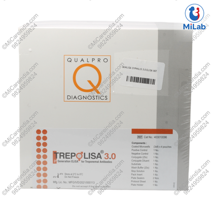 Tulip Qualisa Syphilis Trepolisa 3.0 ELISA Kit (96 Tests)