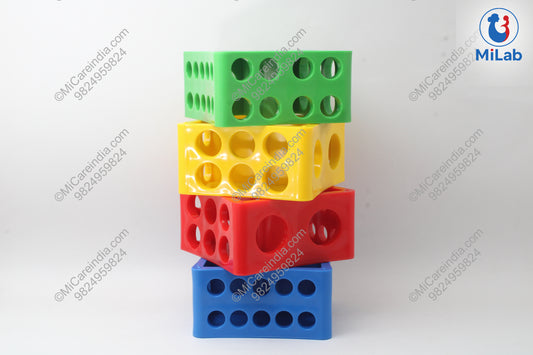 ROTATABLE TEST TUBE RACK (1 PC) – 360° LAB TUBE HOLDER