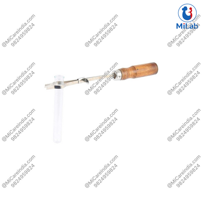 Metal Test Tube Holder Wooden Handle Clamp (1 Pc)