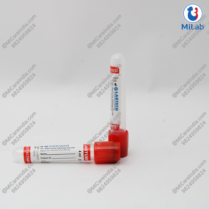 Labtech Clot Activator Blood Collection Tube with Safety Cap 4mL (100Pc)