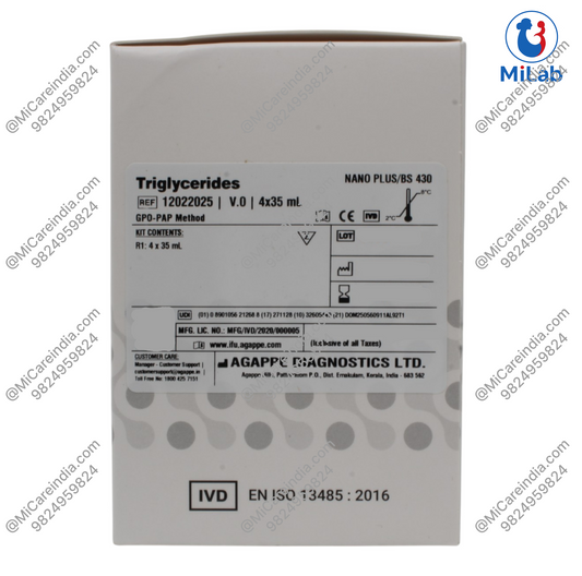 Agappe Triglycerides System Pack Kit (4x35ml)