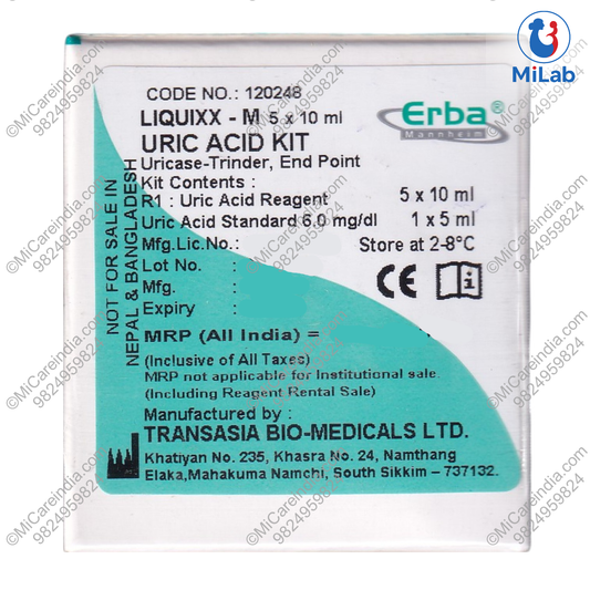 Transasia Uric Acid Kit (5x10ml)