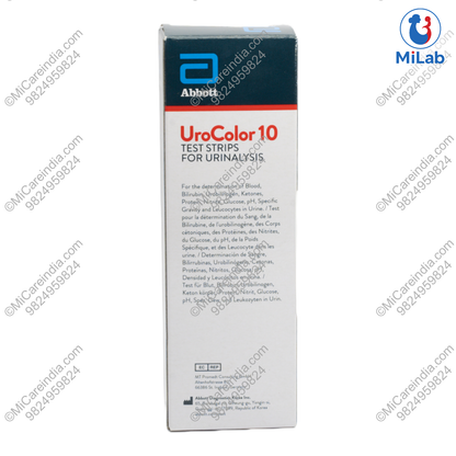 Abbott Urocolor 10 Para Urine Test Strips (100 Strips)