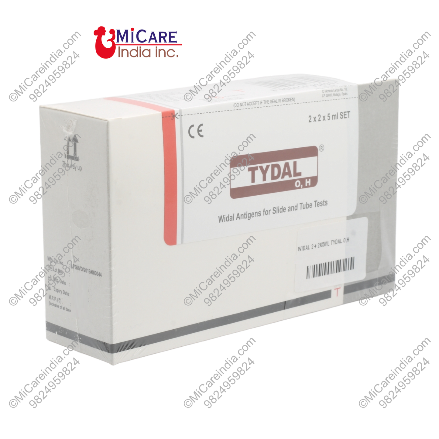 WIDAL 2+2X5ML TYDAL O,H KIT
