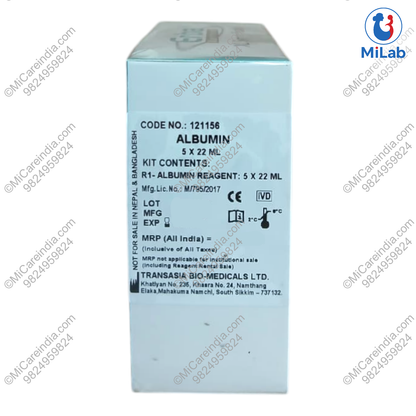 Transasia Albumin System Pack Kit (5x22ml)