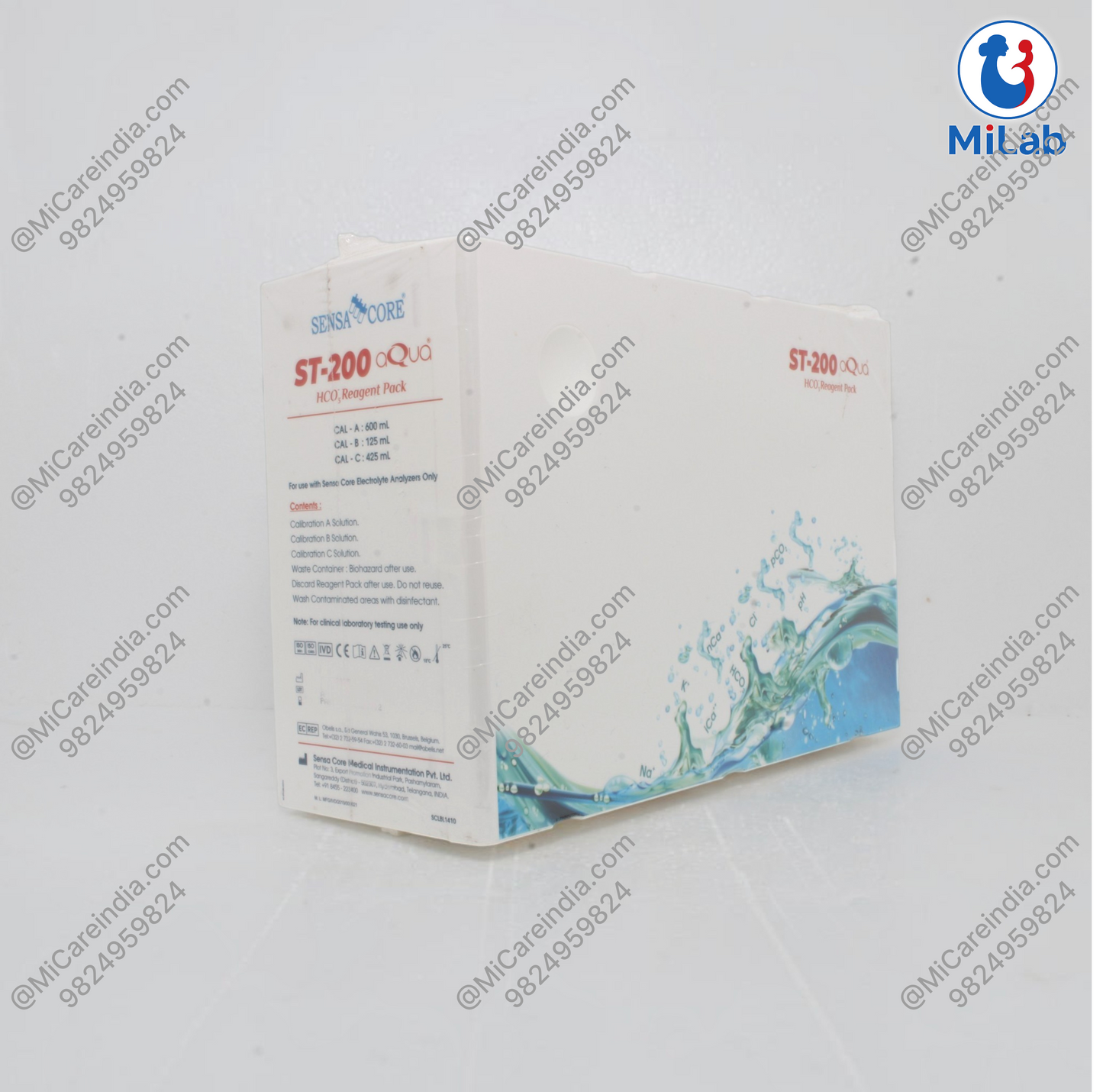 SensaCore ST-200 Aqua HCO3 Reagent Pack
